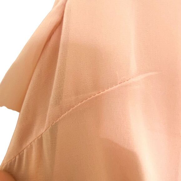 Boohoo Light Pink Flutter Sleeve V-Neck Midi Dress, Wedding Guest, Size 6 - Picture 8 of 13